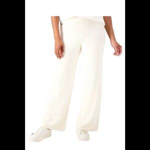 Encore by Idina Menzel Cloud Wide Leg Pant Oyster - Regular
